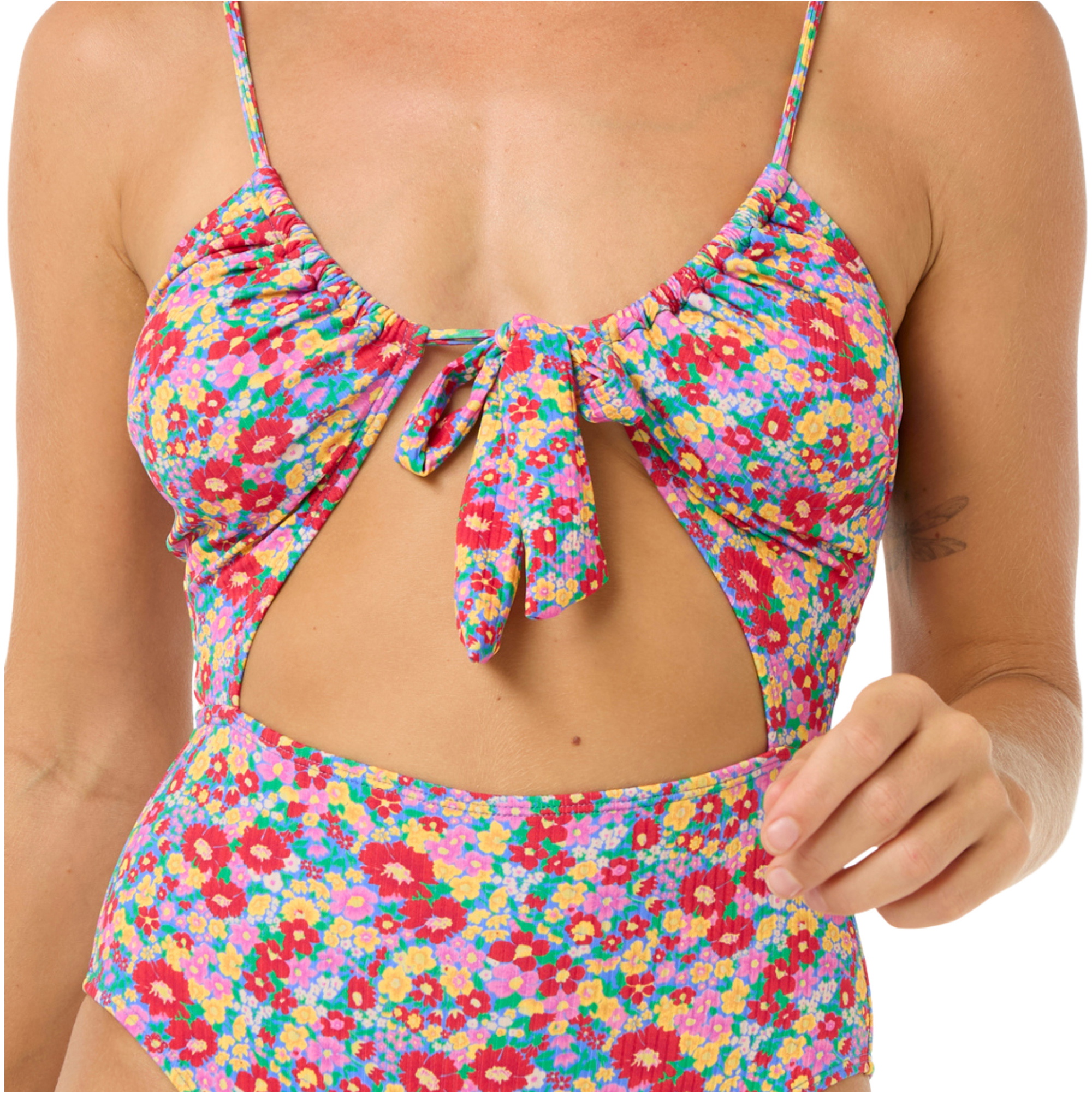 2025 Rip Curl Dame Las Flores Cheeky One Piece 0MPWSW - Multico